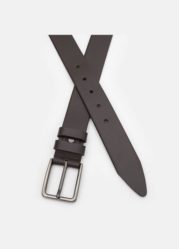 Мужской ремень кожаный 125v1fx72 Коричневый Borsa Leather (302972530)