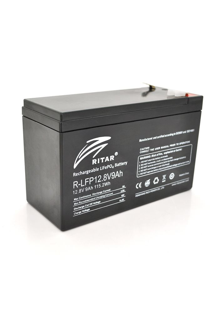 Акумуляторна батарея LiFePO4 12,8V 9Ah (115,2Wh) ( 150 x 65 x 95 (100) Q10 Ritar (315817119)