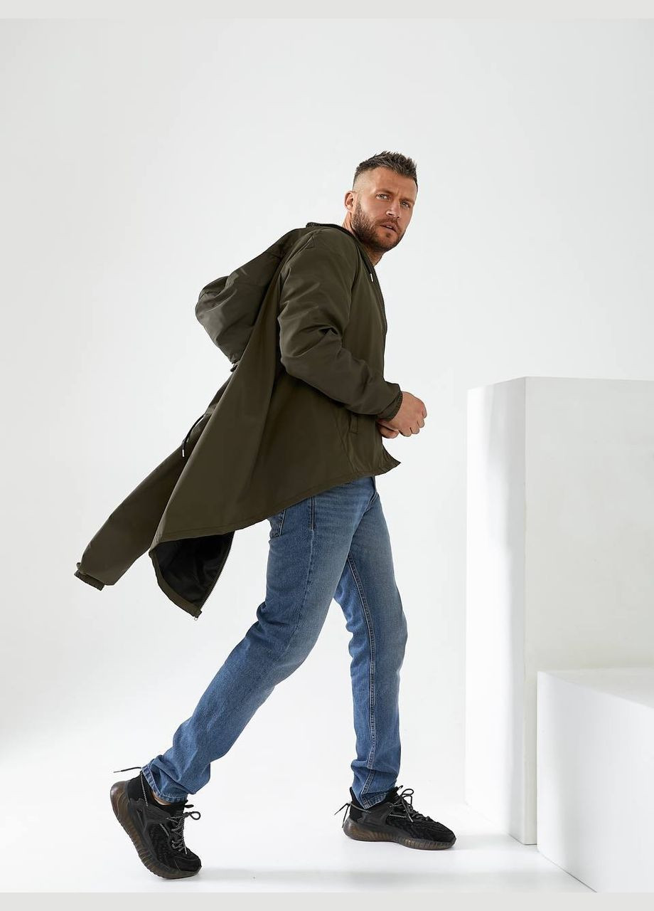 Оливковая (хаки) демисезонная ветровка FINO Mode