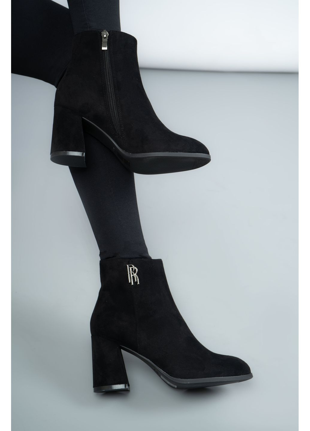 ботинки женские 704-14 черные 346613 Louis