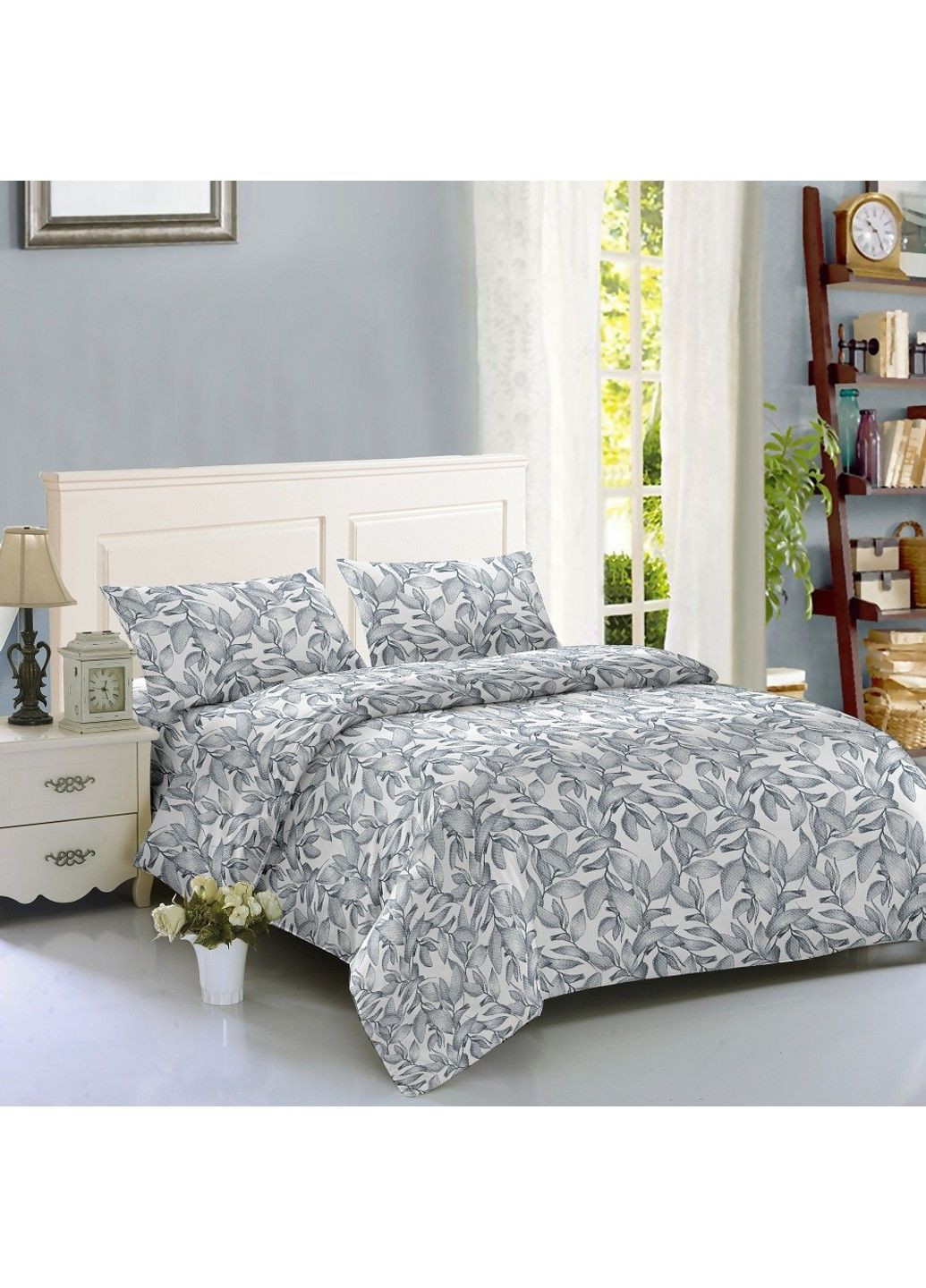 Комплект постельного белья Двуспальный 180х220 см Shades Silver Y1216-3-3 Soho (373414550)