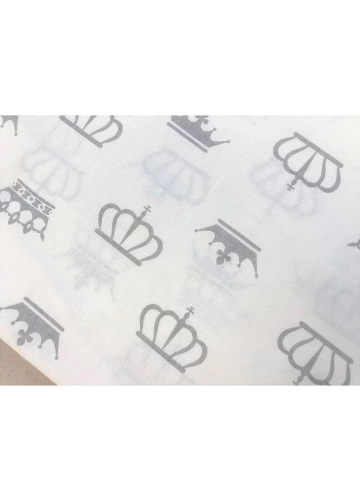Бавовняна пелюшка 100*80см "Корони сірі" Moontime (366037250)