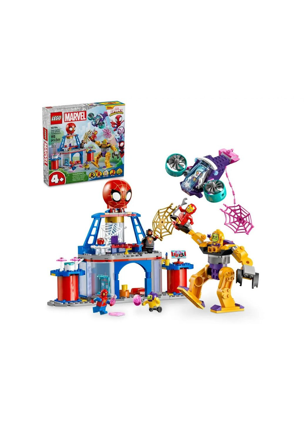 Конструктор Spidey Павутинна штабквартира команди Павука Lego (316466076)