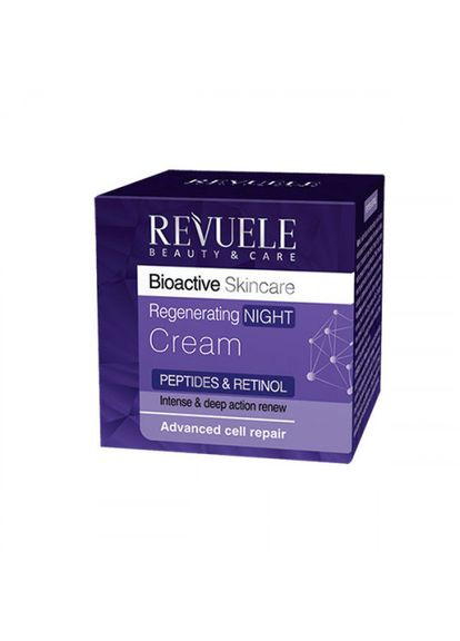 REVUELE Ночной крем для лица Bioactive Peptids & Retinol Regenerating омолаживающий, 50 мл — Крем, Болгария (355312958)