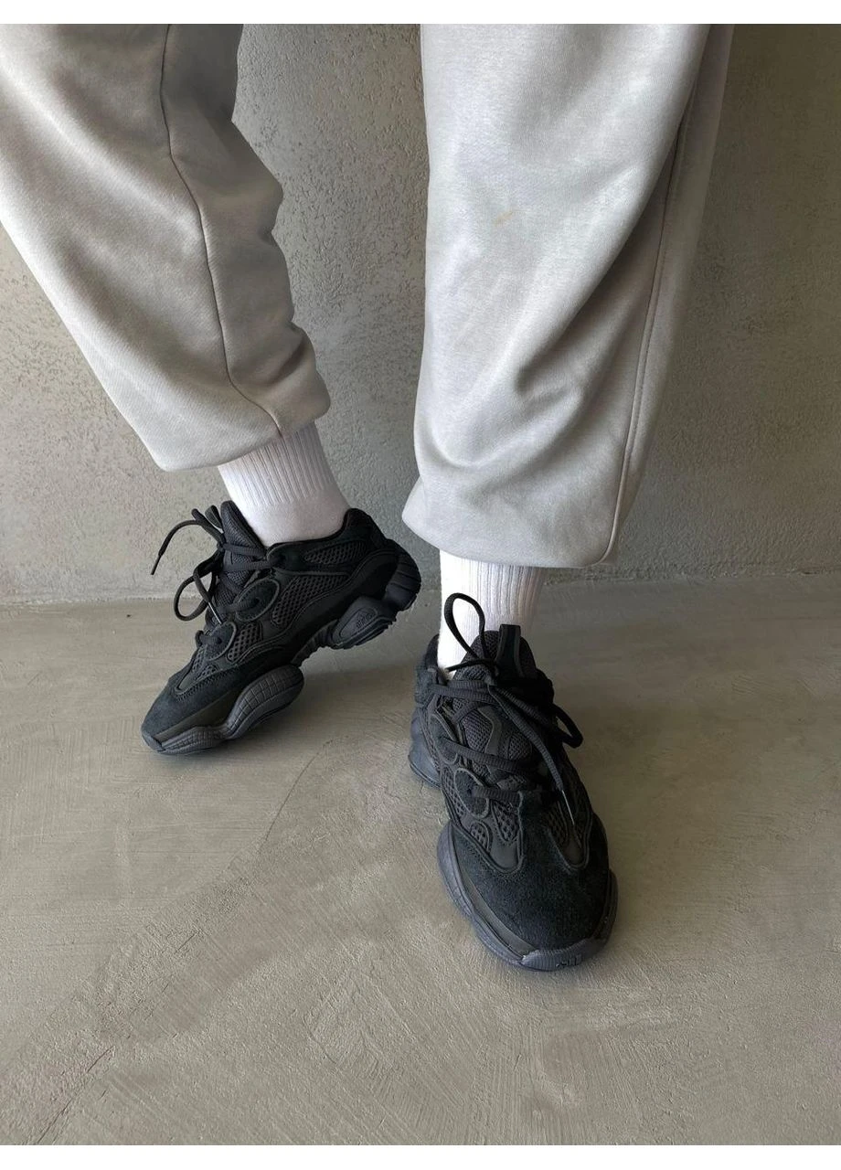 КРОСІВКИ ЖІНОЧІ ADIDAS YEEZY BOOST 500 BLACK 2 АДІДАС ІЗІ БУСТ ЧОРНІ No Brand чорні демісезони (391966764)