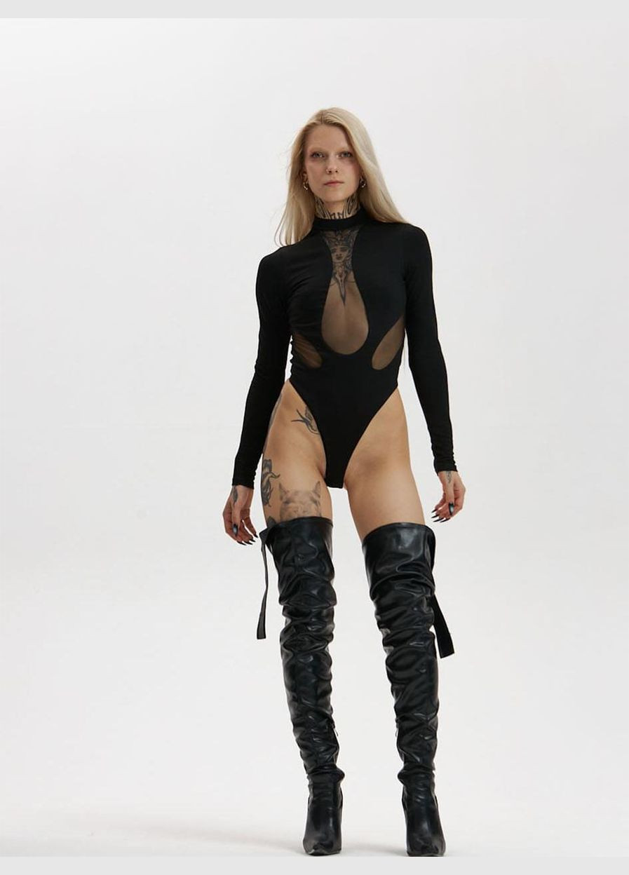 Боди со стрейчами кулира и вставками из сетки "Кейли" No Brand (344447088)