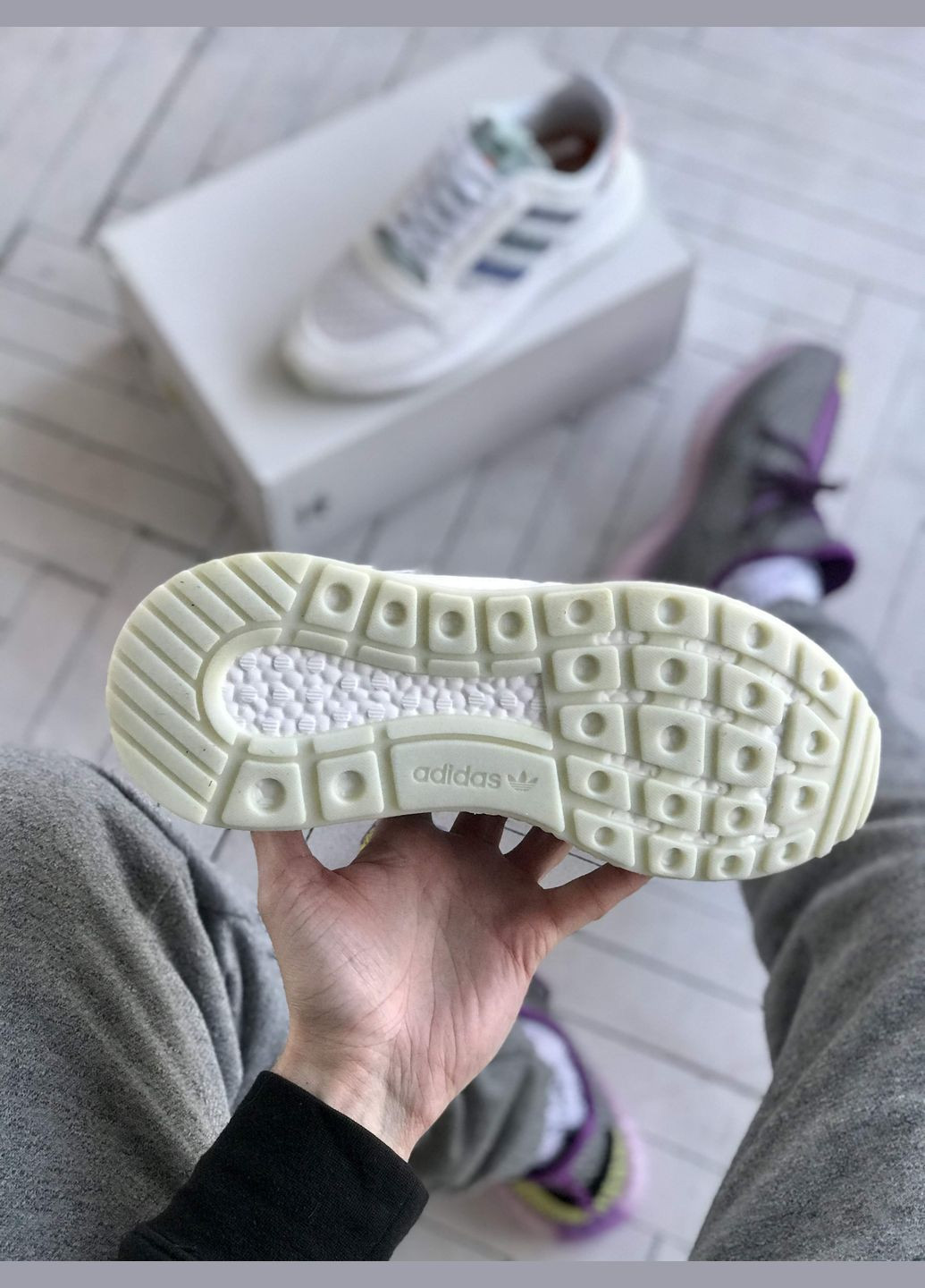 Кроссовки женские и мужские Adidas ZX 500 white | Адидас ZX 500 белые No Brand белые демисезоны (307397806)