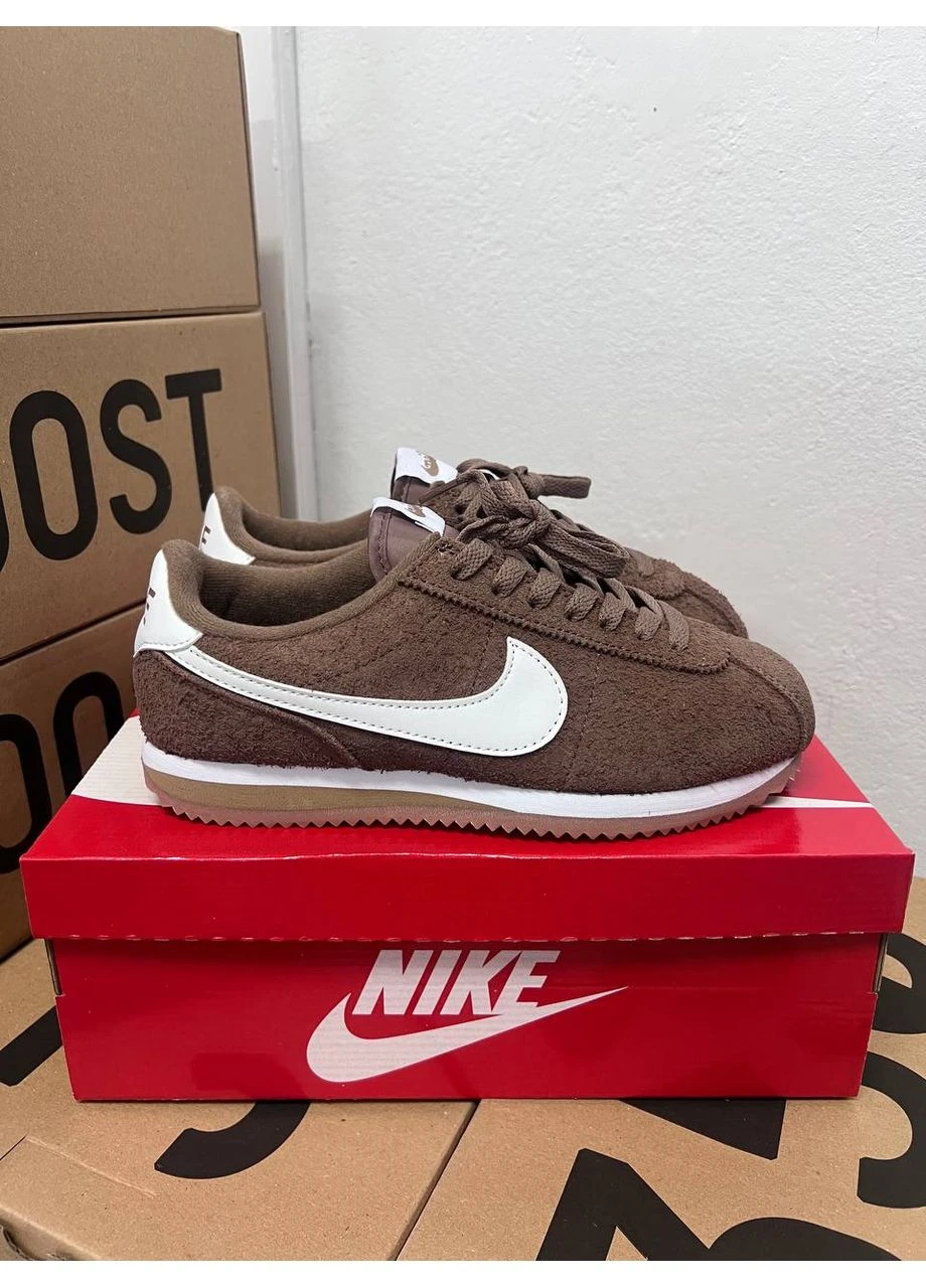 Коричневі літні кросівки nike cortez vintage suede brown найк кортез коричневі No Brand