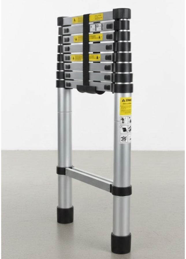 Алюминиевая телескопическая лестница-трансформер высота 2.6 м (2104618748) Stanley (370606381)