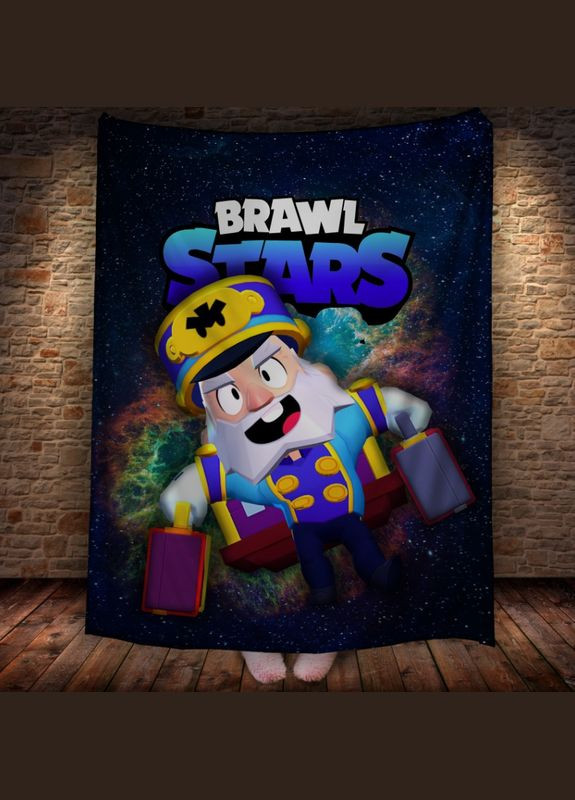 Плед з 3D принтом на тему Brawl Stars Герої Бравл Старс Перша Креативна мануфактура PERFECTUS Плед (301869668)