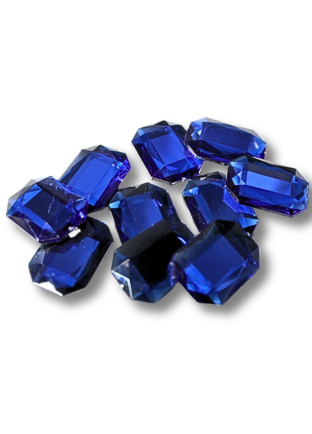 Камені на клейовій основі Прямокутник/25×18мм/10 шт Синій FROM FACTORY KKPS (339104176)