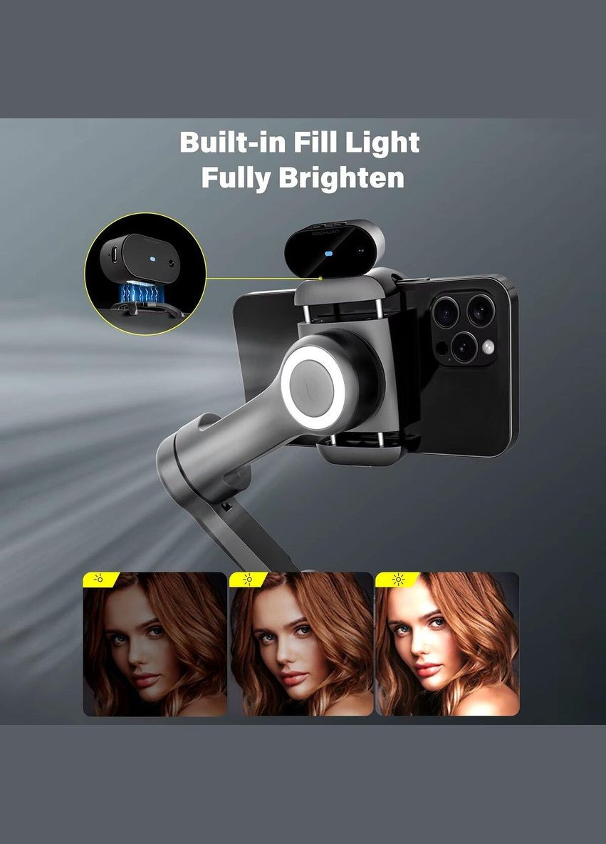 Трехосный стабилизатор Professional Gimbal Stabilizer для Smartphone SMART X Pro AI Black Aochuan (315481545)