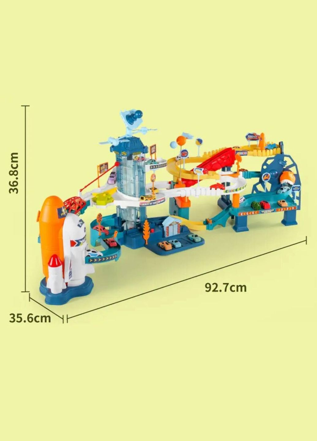 Подвійний паркінг 5506A-5507Аз автоматичним підйомником та підсвічуванням "Космічна станція"+ "Динопарк" Fun Game (327797395)