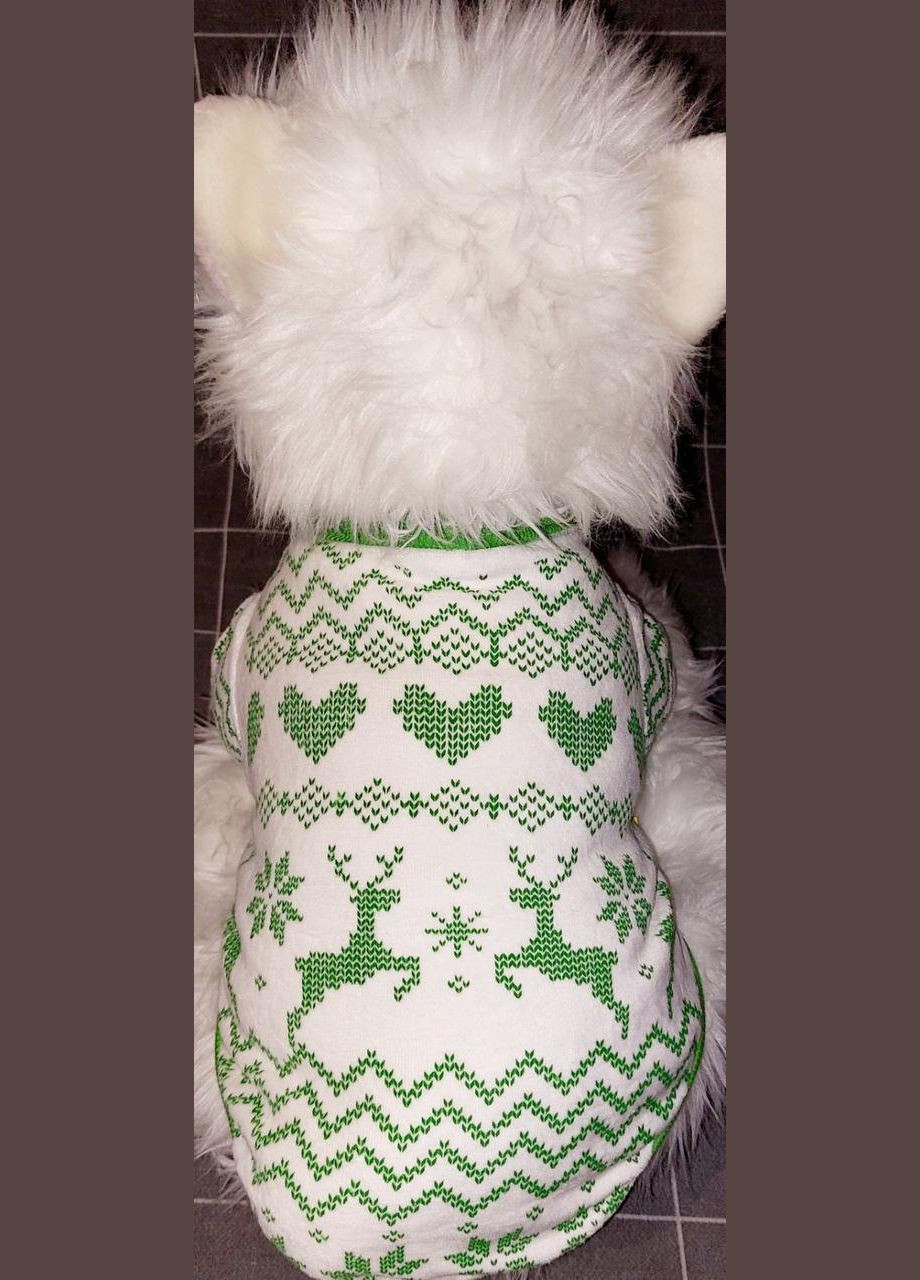 Світшот для собак Pet Style "візерунок" Зелена XS No Brand - (323231696)