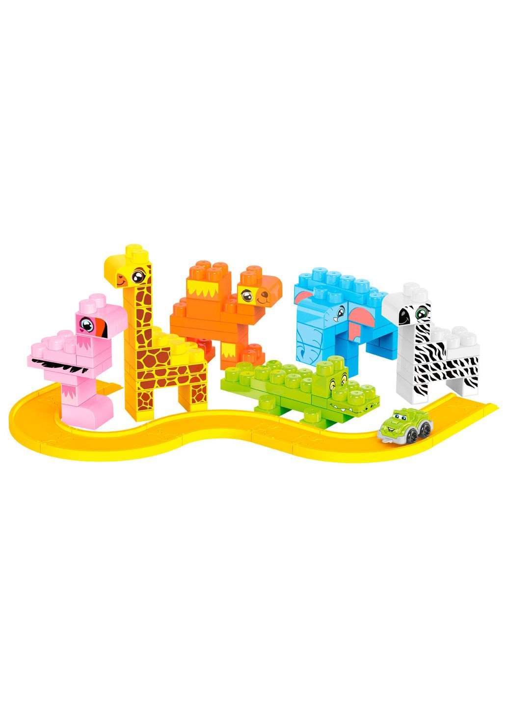 Конструктор Сафарі для дітей із 97 дітей, наклейками дорогий, позашляховиком та екзотичними тваринами Африки ТехноК (322777196)