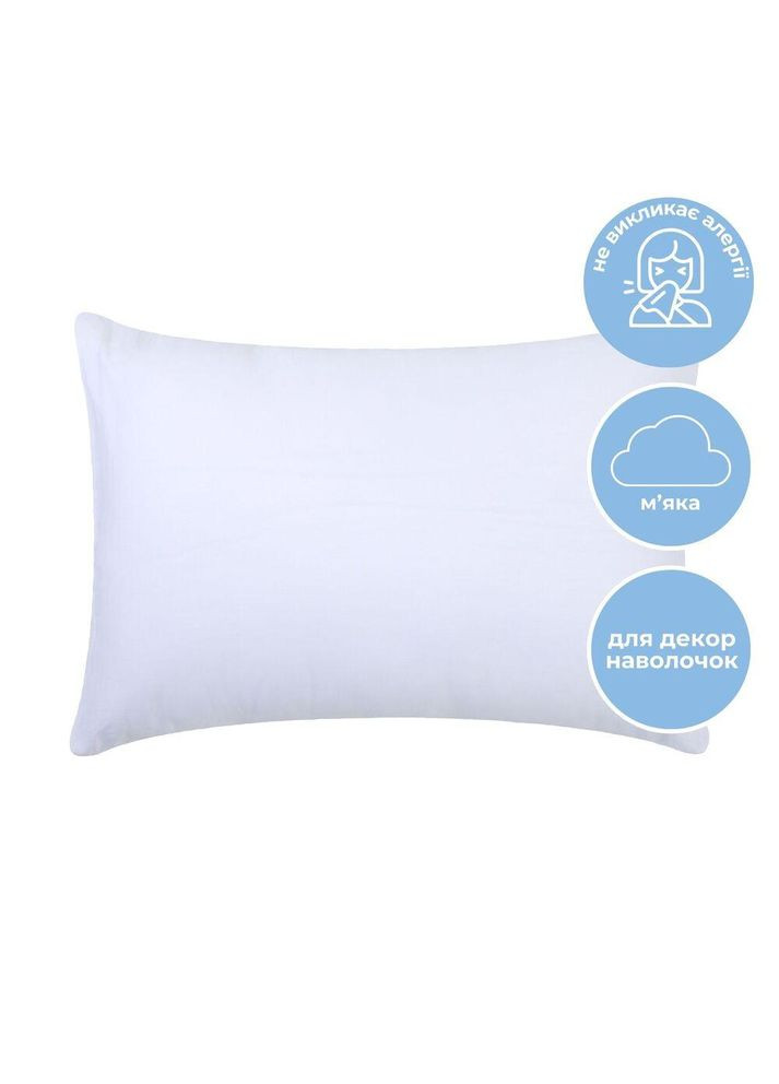 Подушка CLASSIC 40х60 см антиалергенне волокно біла IDEIA (321990706)