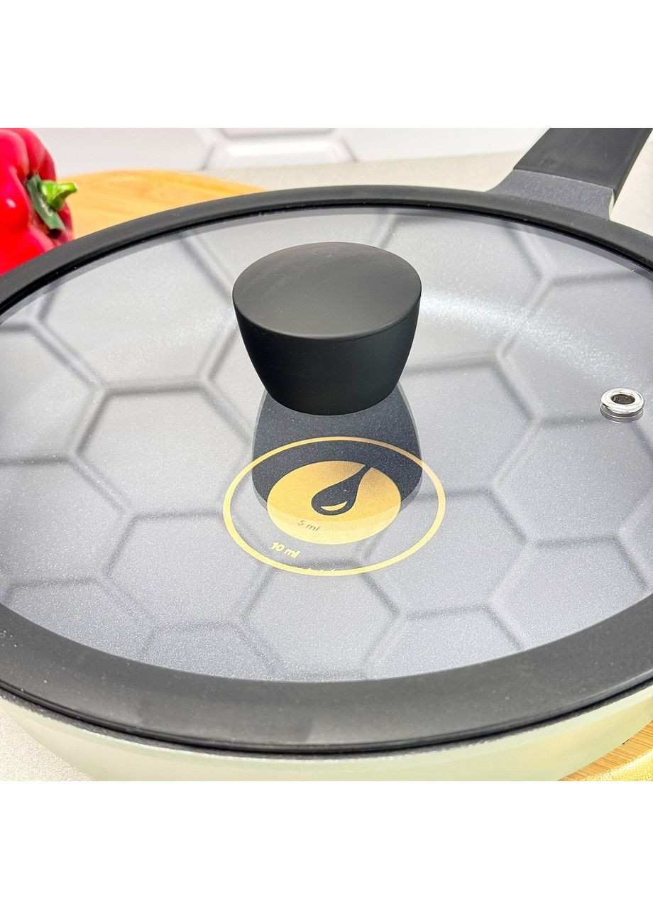 Сковорода с крышкой 28 см Zitrone Olive RG-2108-28 OL Ringel (364551304)