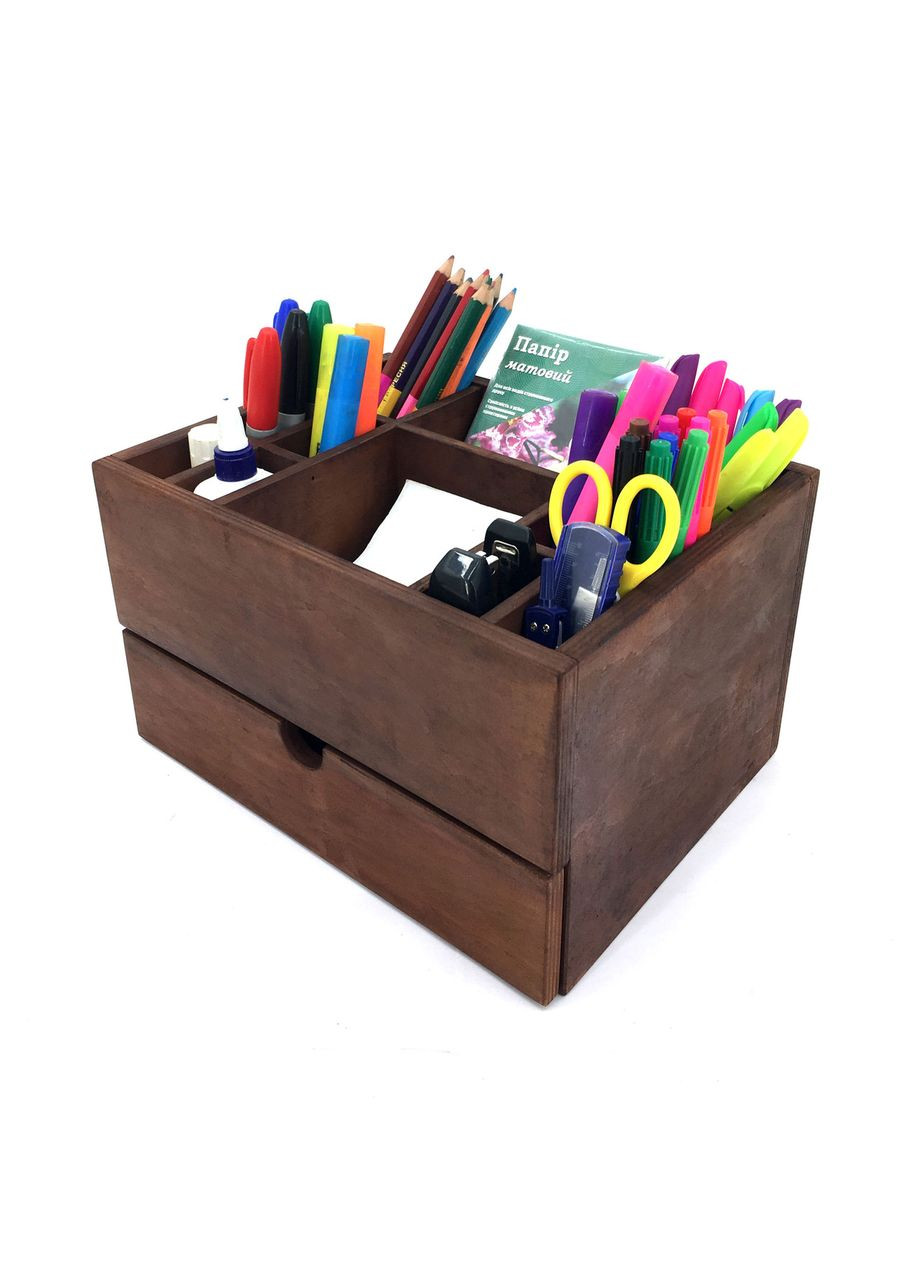 Органайзер настільний з дерева Мірабел капучино (КНЦ-008309) No Brand (328225829)