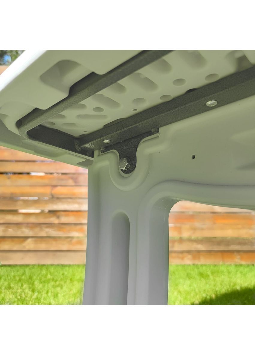 Садовий стіл 122х61х43см StickerWall-SW-00001544 Білий IKI (370563899)