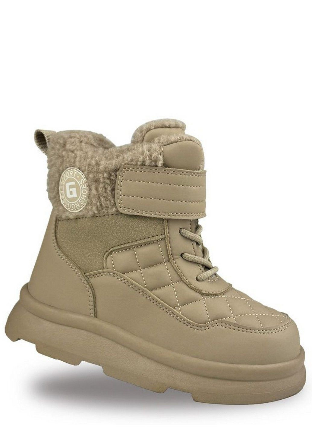 Молочные кэжуал зимние зимние ботинки на овчине an40470-6 Jong Golf
