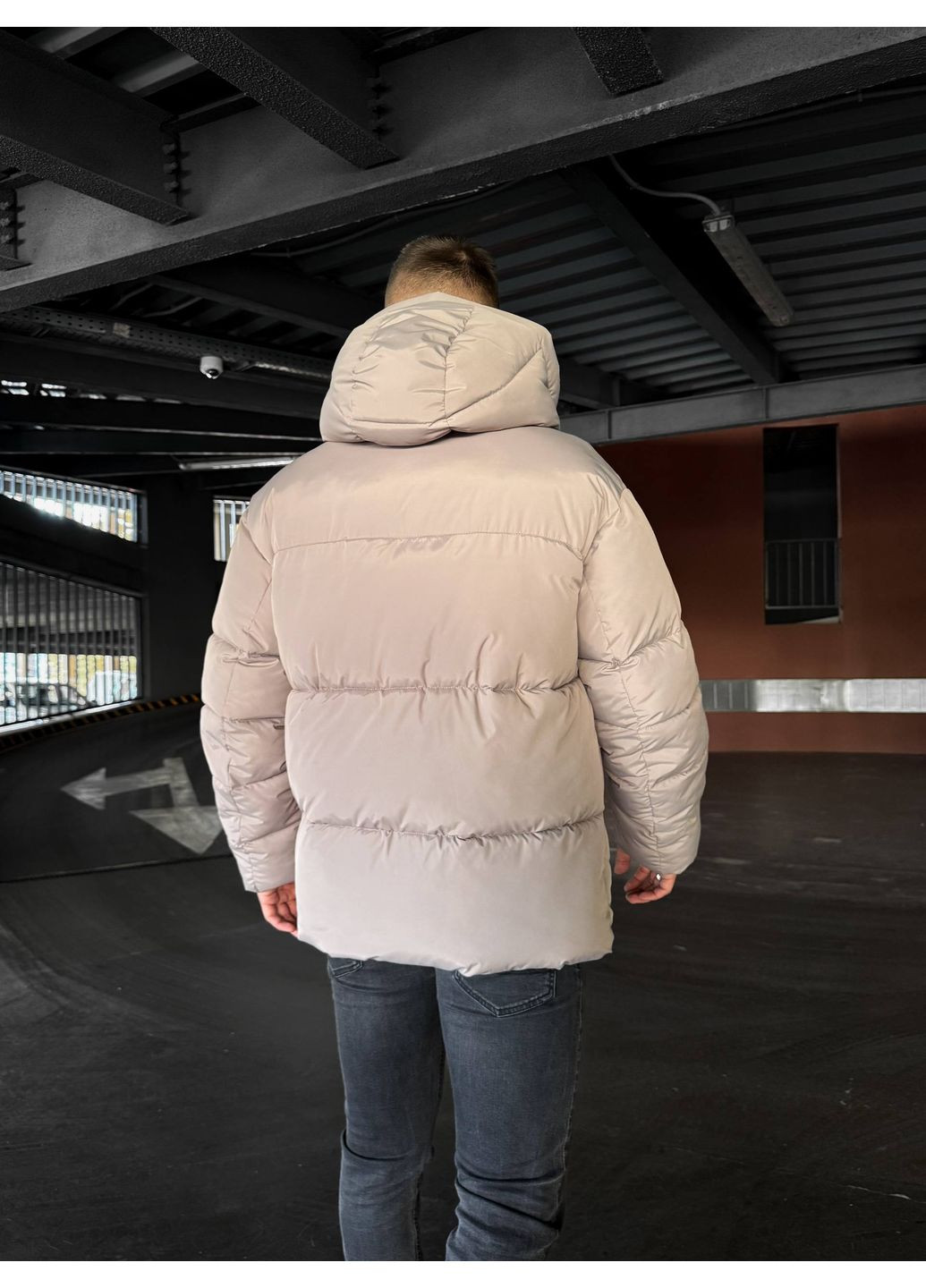 Бежевий зимній Пуховик Vakko