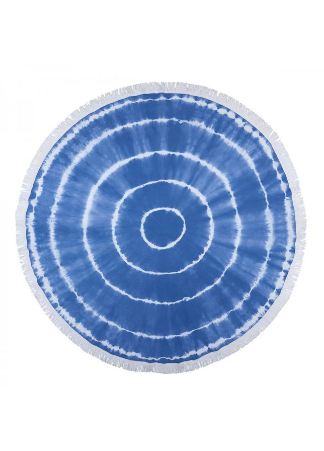 Barine рушник pestemal - swirl roundie 150*150 blue блакитний виробництво -