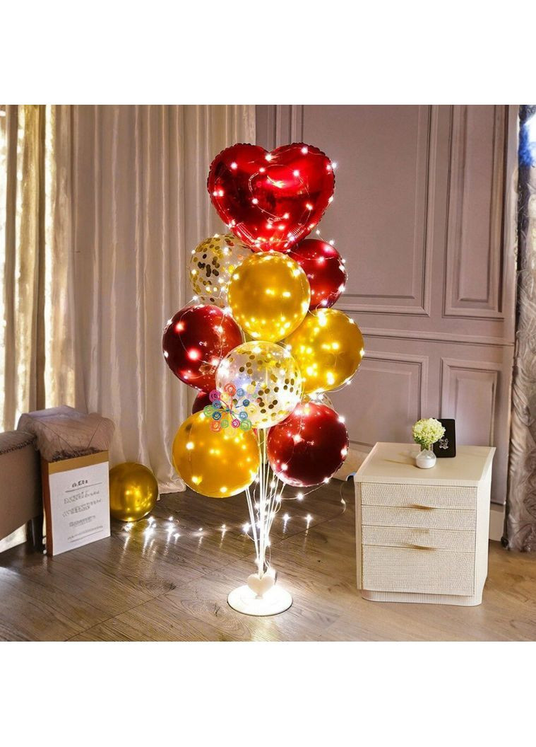 Набор 11 шаров со стойкой и гирляндой. No Brand (358932754)