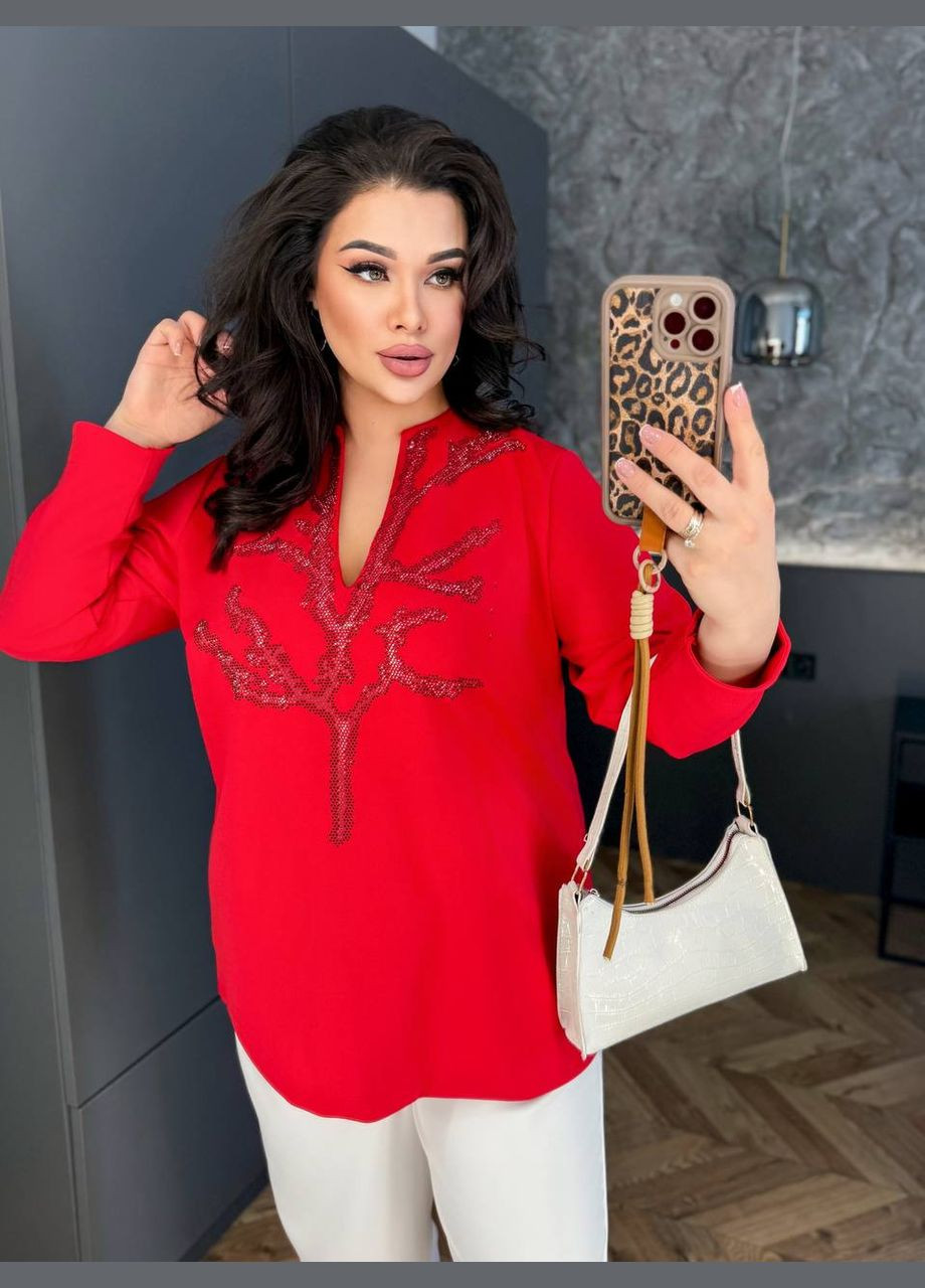 Червона блуза жіноча Osoblyva