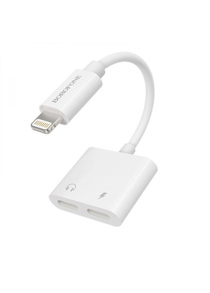 Переходник адаптер BV1 Lightning to 2 Lightning F 0.124m Borofone (340131044)