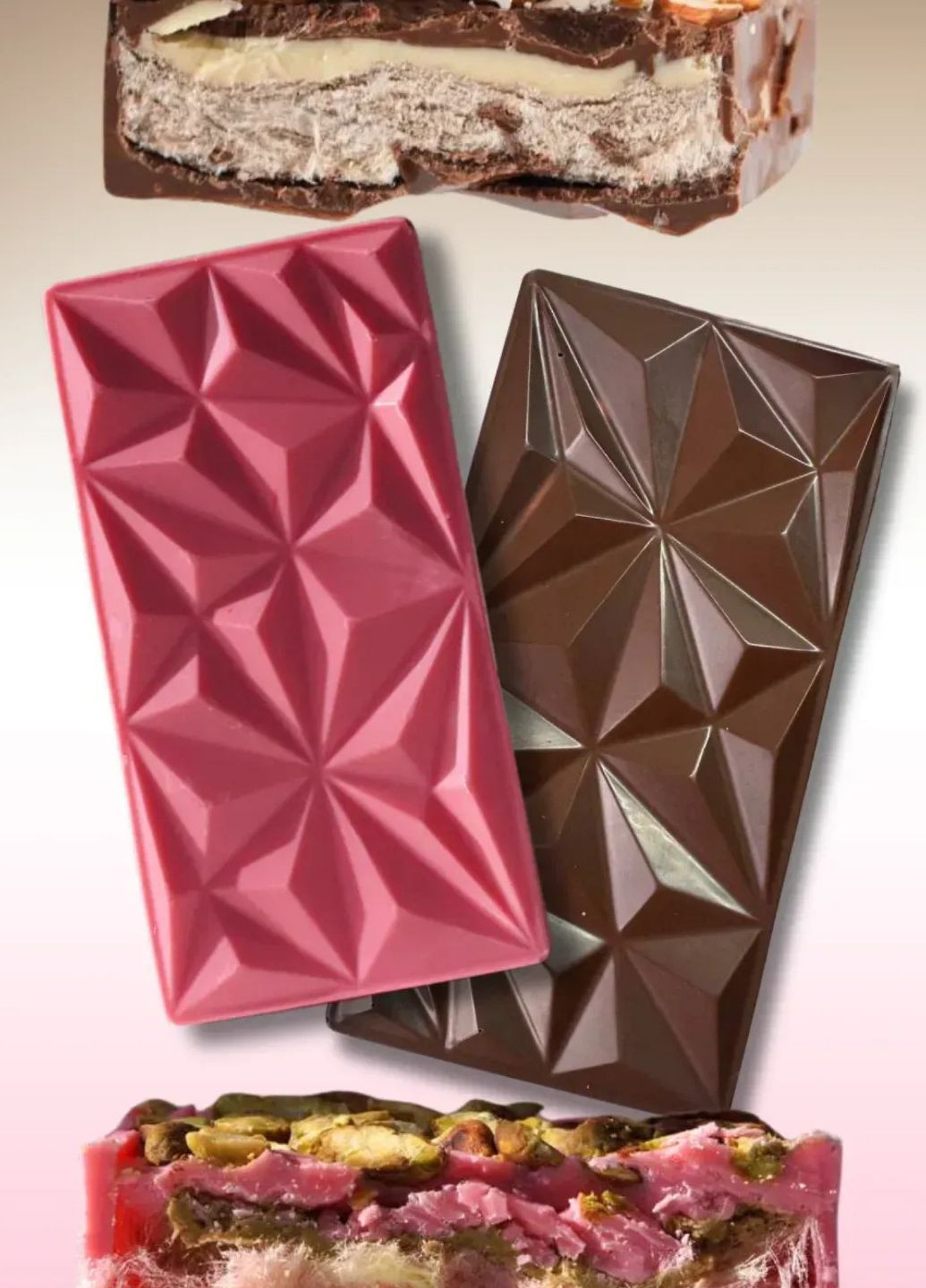 Набор шоколада Mini Pink Velvet, 200 г & Dark Agate, 200 г Gregory Mill Hillary (326584776)