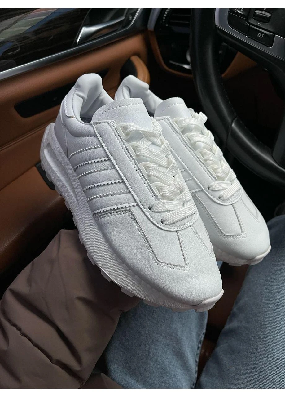 Белые демисезонные кроссовки мужские nike retropy full white найк ретропи белые No Brand
