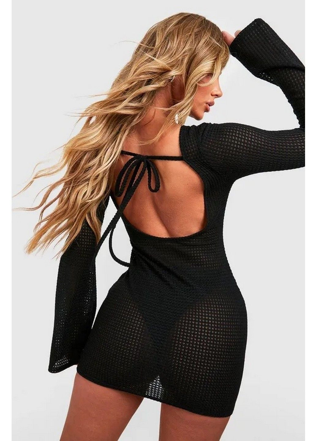 Чорна кежуал сукня Boohoo однотонна