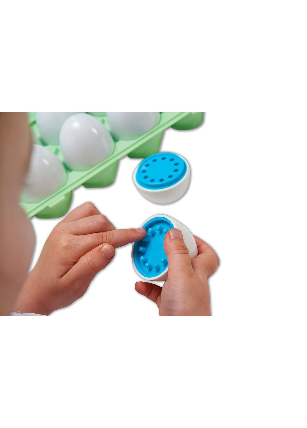 Набор математических яиц "Совпадение цветов" (12 штук) Лоток с яйцами Цифры Colour Match Egg Set Tickit (342374282)