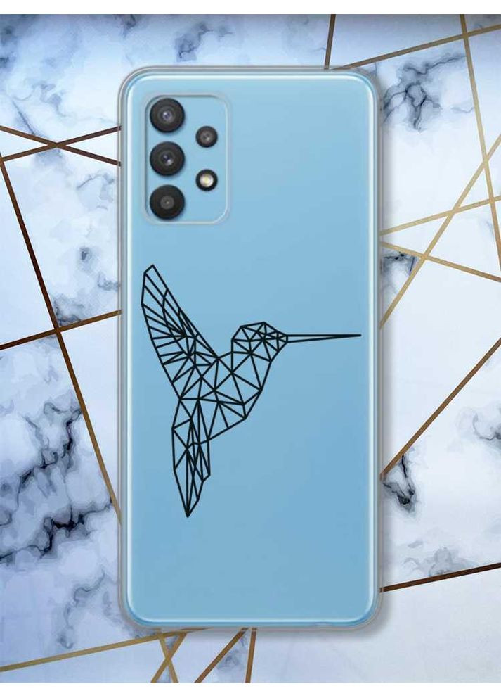 Прозорий чохол на Samsung Galaxy A32 Колібрі принт 122 Creative (359484135)