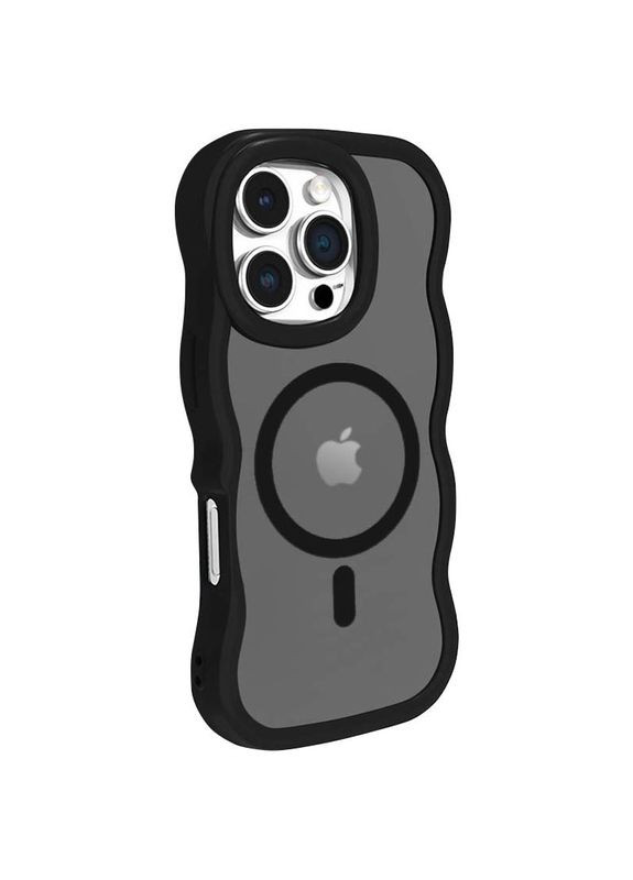 Чохол на iPhone 16 Pro Max / для айфон 16 про макс з функцією магсейф MagSafe фігурний Black Epik (360637777)