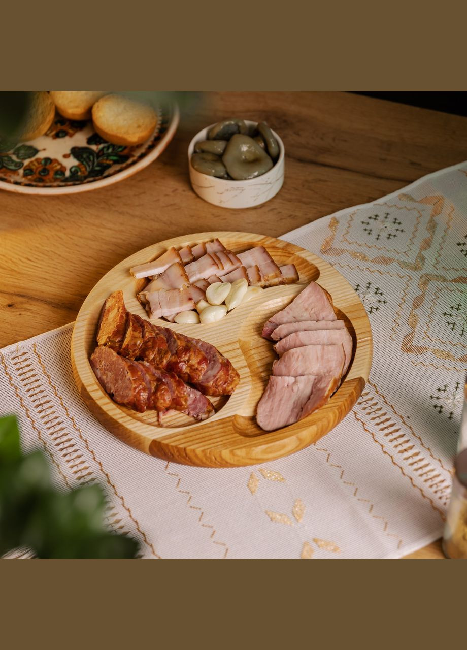 Менажница деревянная 3 секции 25 см, ясень LUGI (332211657)