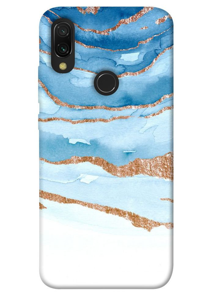 Чохол із принтом для Xiaomi Redmi 7/на Ксьомі, сяомі, ксіоміредмі 7 Небесно-золотий мармур No Brand (339061397)