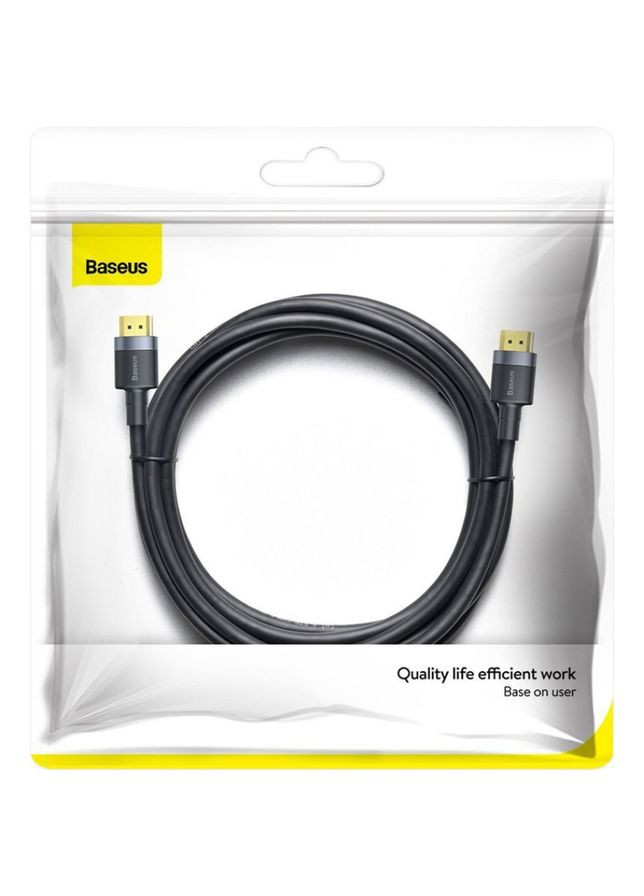Кабель Cafule 4KHDMI Male To 4KHDMI Male Adapter Cable 3m Black Baseus (297452547)