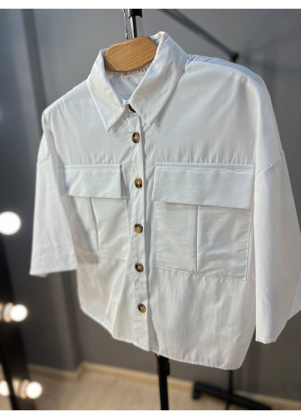 Белая рубашка MIX RAY