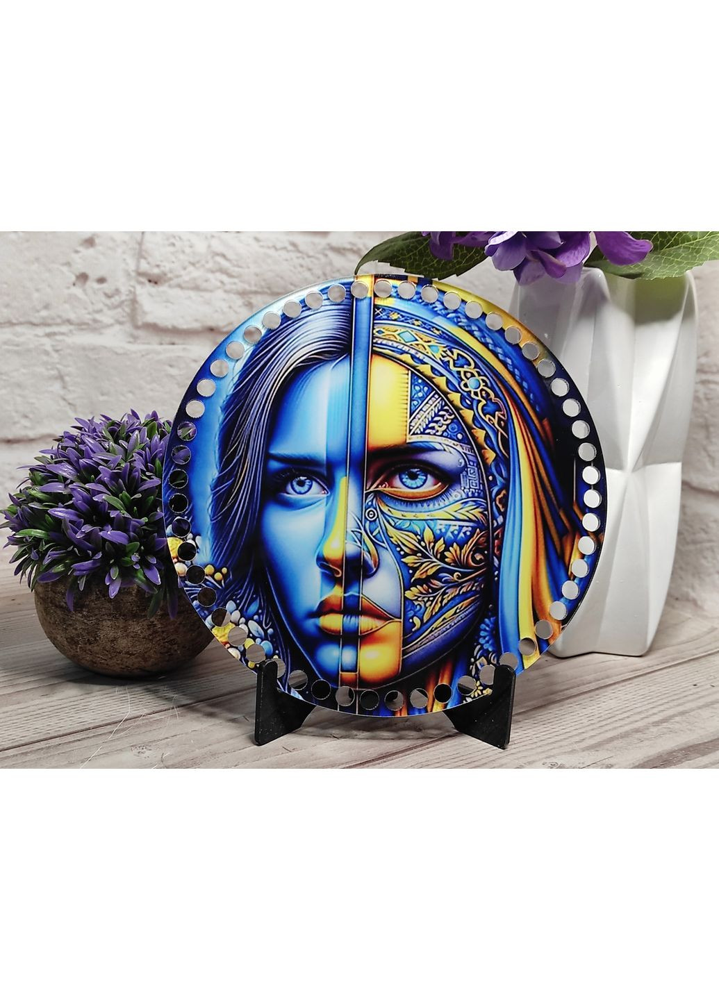 Акриловое донышко для сумок и корзин "Воинствующая Украина" 12 No Brand (361202905)