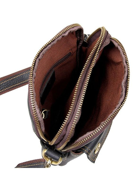 Сумка мужская через плечо кожаная 14408 Черный Vintage (302008983)