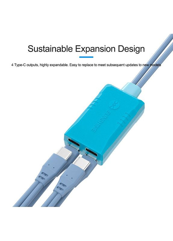 Кабелі для блоків живлення SS-908E з роз'ємами для підключення плат iPhone 7 - 15 / Pro / Plus / Max Sunshine (322707504)