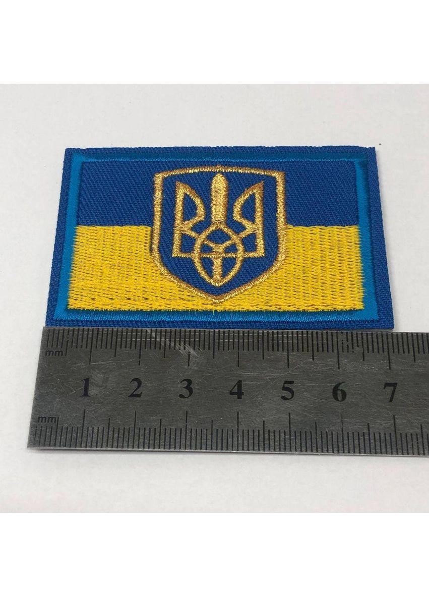 Термонаклейка Флаг с трезубцем -1 шт, 4,5х7 см Plus-plus (352746669)