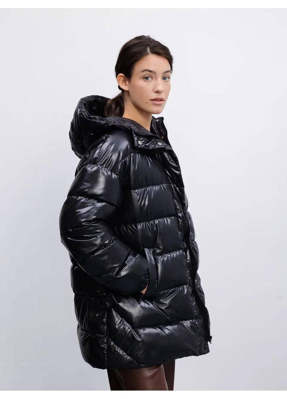 Чорна демісезонна жіноча куртка демісезонна SK