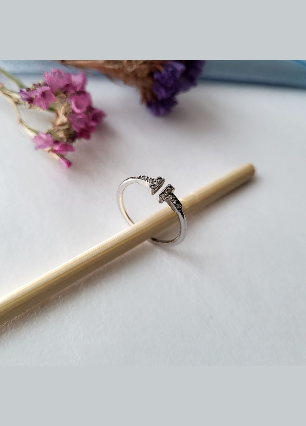 Кільце срібна жіноча каблучка вставка куб.цирконій серце 17- 17.5 розмір срібло 925 покрите родієм 1410 Nobrand (363969223)