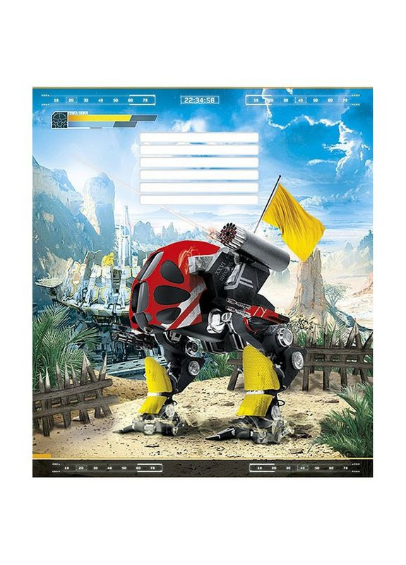 Тетрадь ученическая "Techno city" 012-2495L-3 в линию, 12 листов Школярик (324257011)