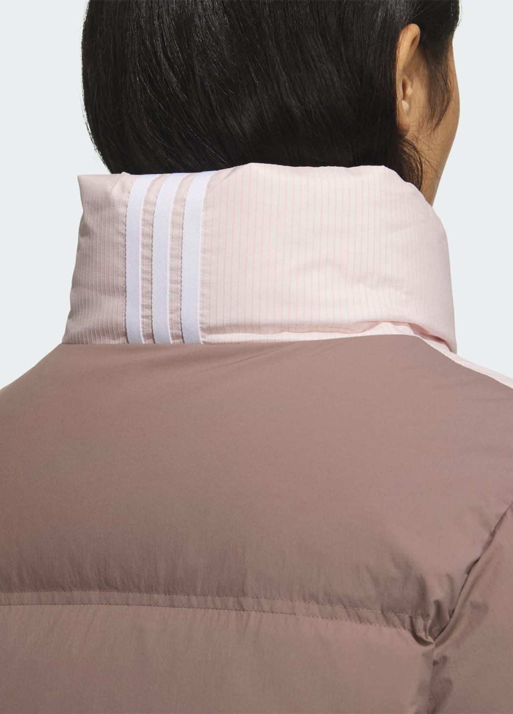 Коричневая демисезонная куртка short down puff adidas