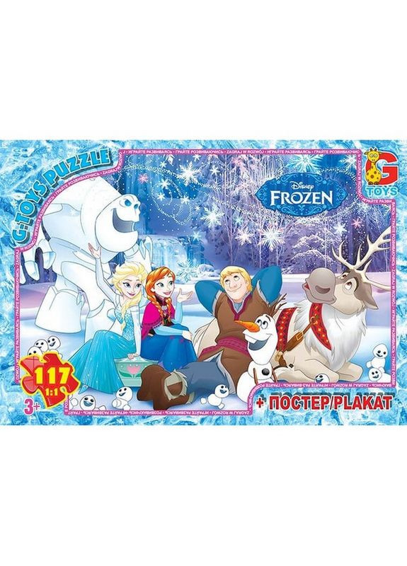 Детский пазл "Frouzen" FR017 плакат 117 элементов G-Toys (324396972)