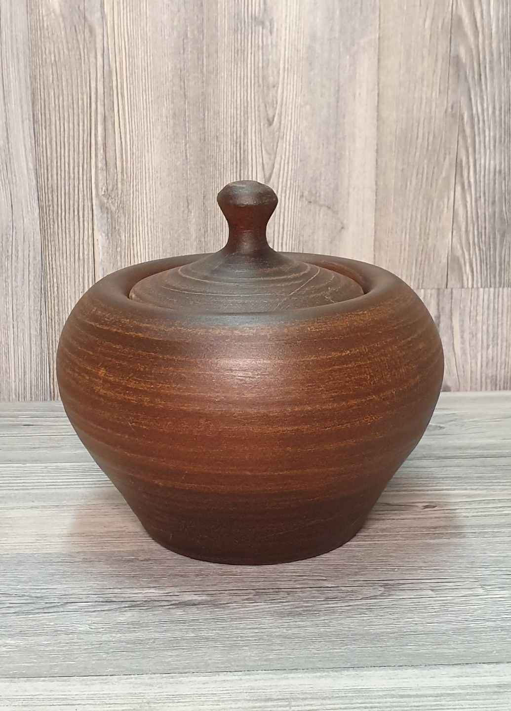 Горшочек для запекания 1,1 л., из красной глины No Brand (329408494)