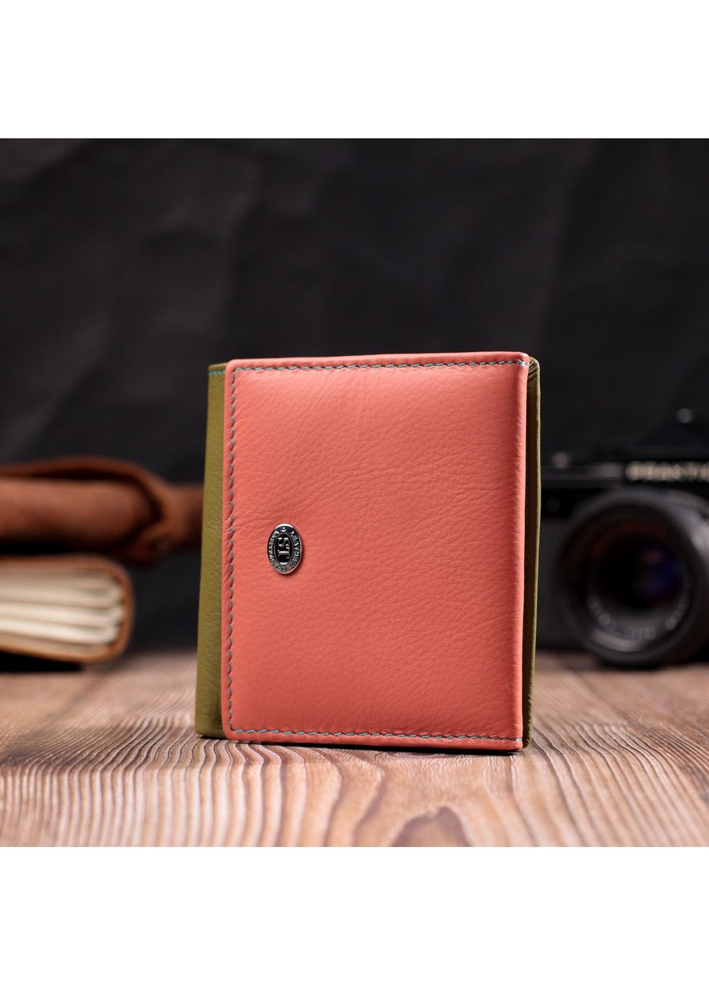 Жіночий шкіряний гаманець 10х9,5х1,5 см st leather (315873022)